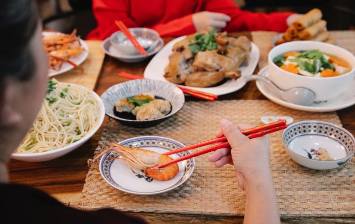 Asian Cuisine on a table
