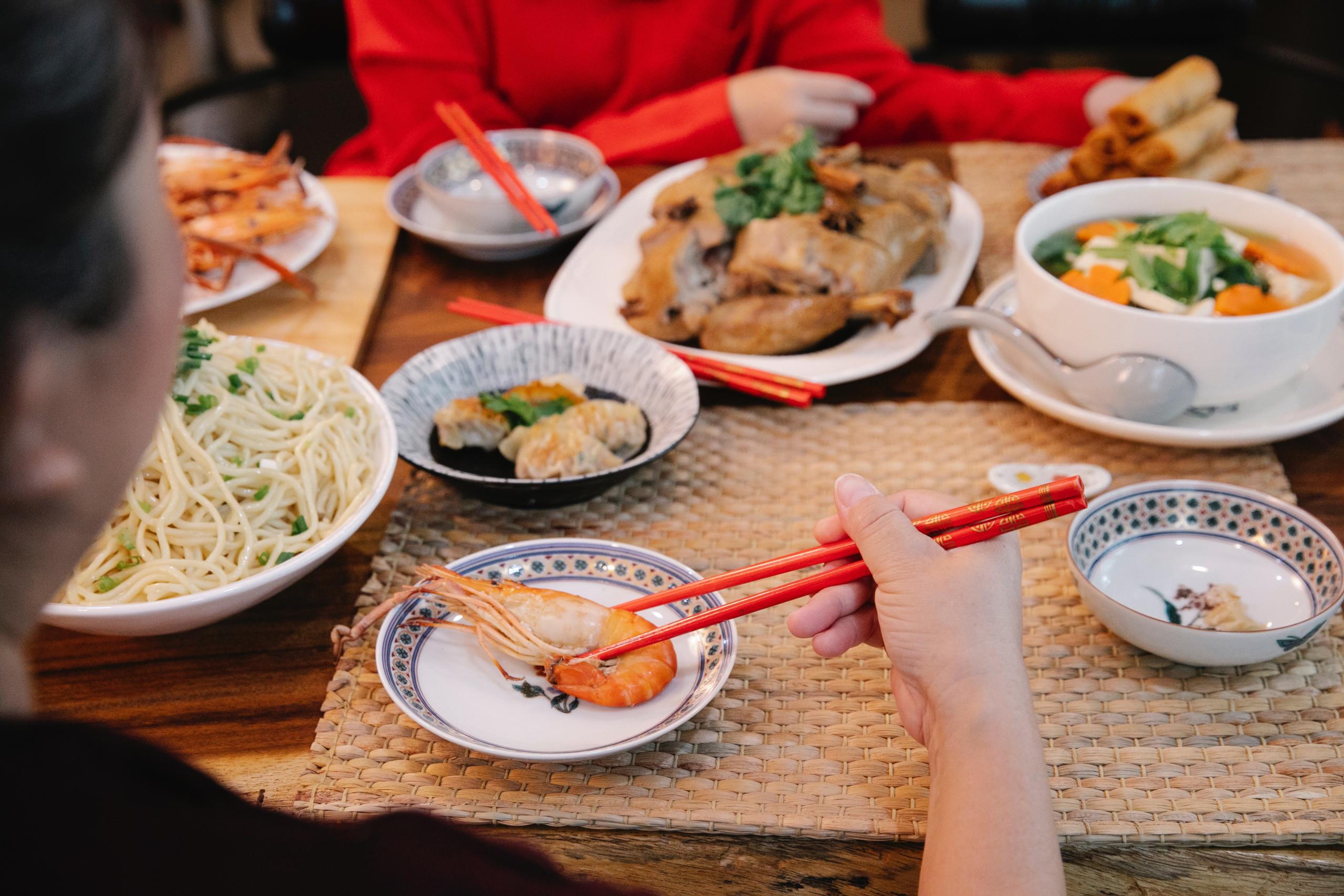 Asian Cuisine on a table